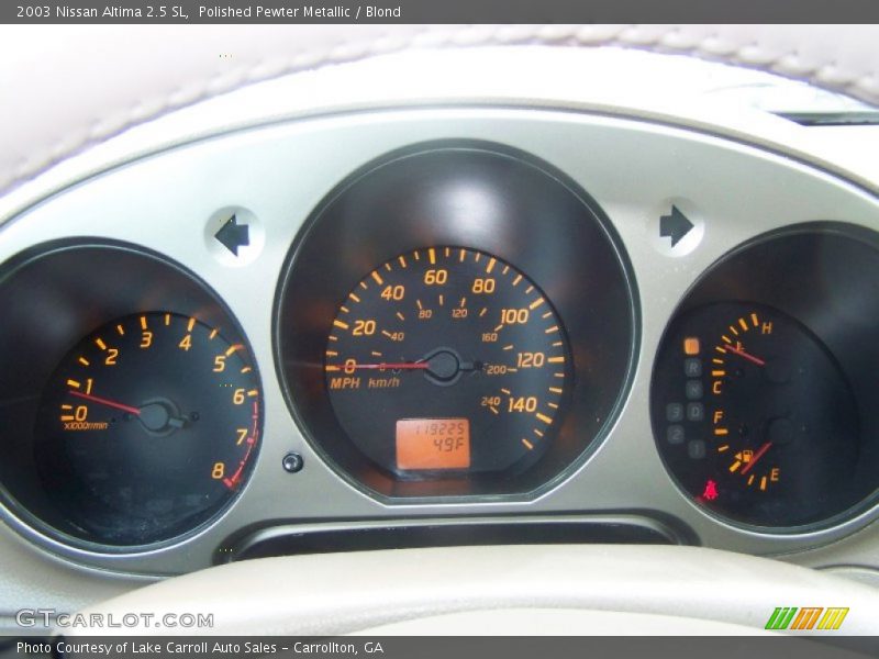 Polished Pewter Metallic / Blond 2003 Nissan Altima 2.5 SL