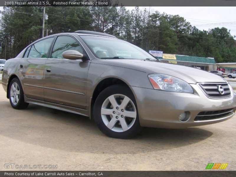 Polished Pewter Metallic / Blond 2003 Nissan Altima 2.5 SL