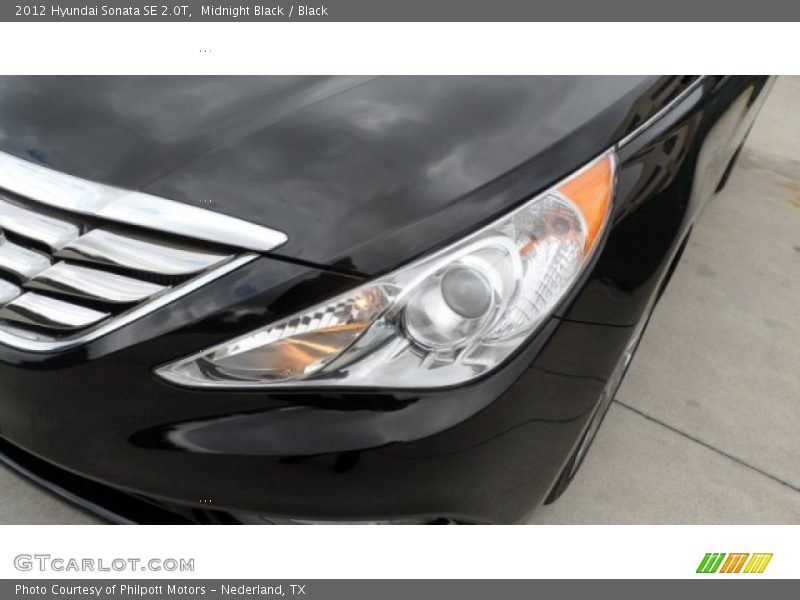 Midnight Black / Black 2012 Hyundai Sonata SE 2.0T