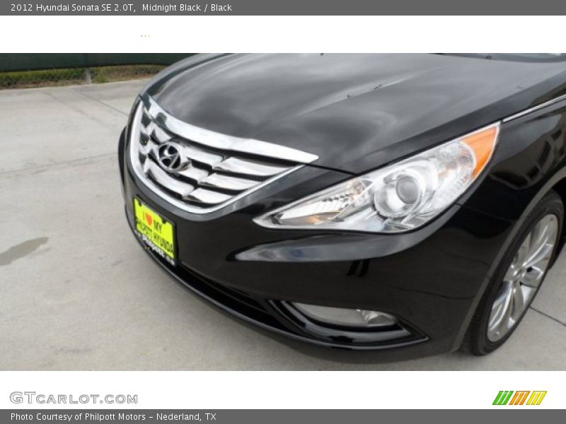 Midnight Black / Black 2012 Hyundai Sonata SE 2.0T