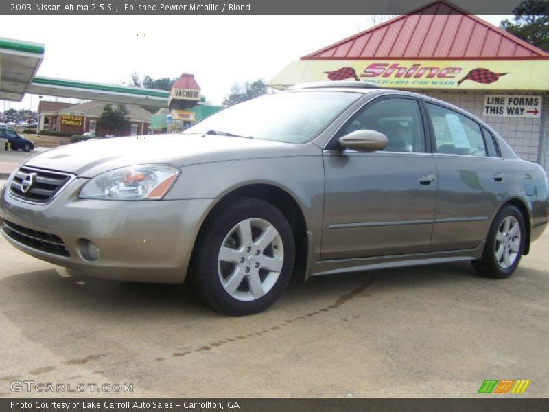 Polished Pewter Metallic / Blond 2003 Nissan Altima 2.5 SL