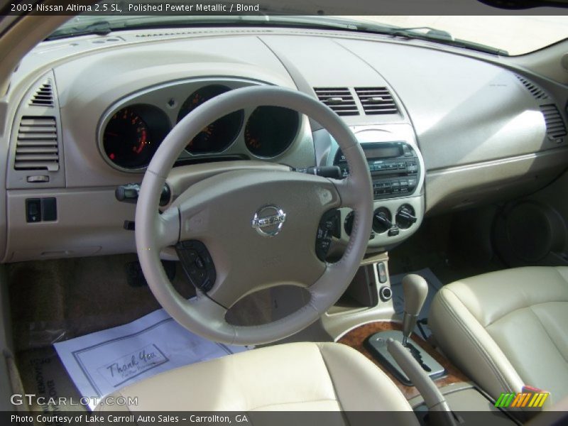 Polished Pewter Metallic / Blond 2003 Nissan Altima 2.5 SL