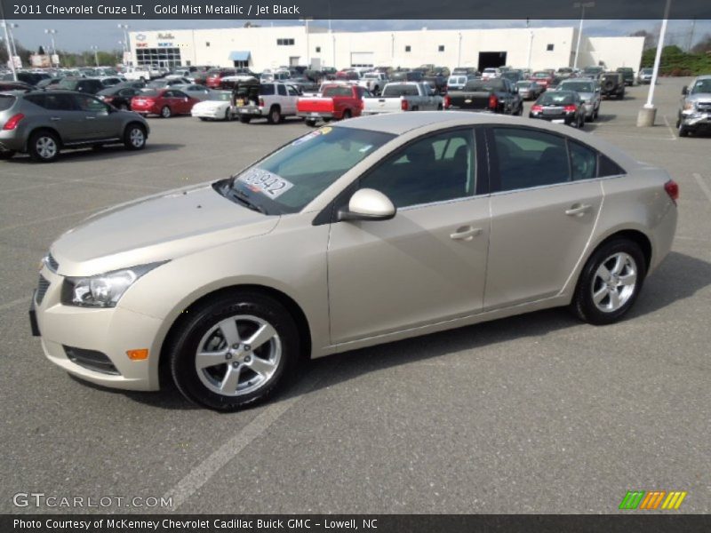 Gold Mist Metallic / Jet Black 2011 Chevrolet Cruze LT