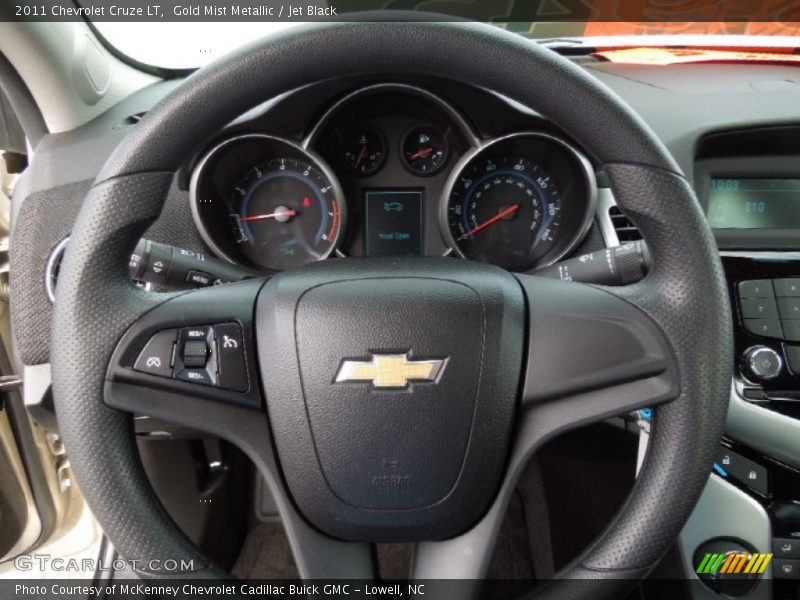 Gold Mist Metallic / Jet Black 2011 Chevrolet Cruze LT
