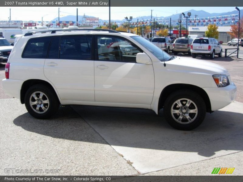 Super White / Ash Gray 2007 Toyota Highlander V6 4WD