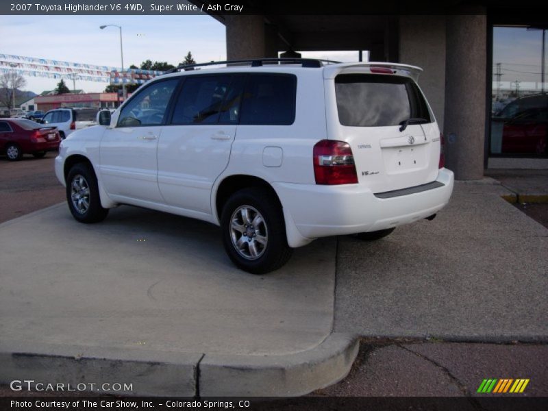 Super White / Ash Gray 2007 Toyota Highlander V6 4WD
