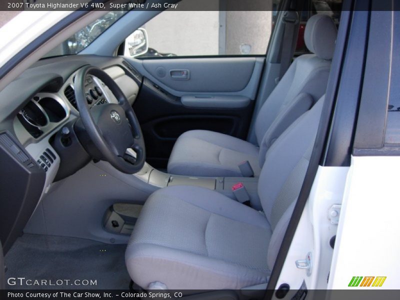 Super White / Ash Gray 2007 Toyota Highlander V6 4WD