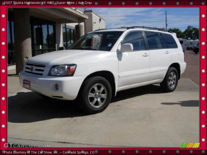 Super White / Ash Gray 2007 Toyota Highlander V6 4WD