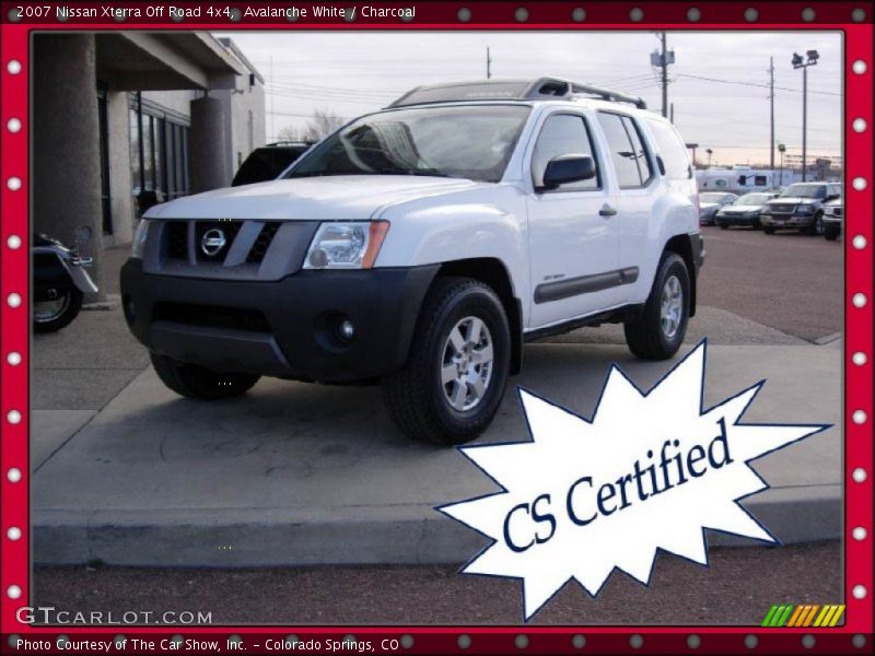 Avalanche White / Charcoal 2007 Nissan Xterra Off Road 4x4