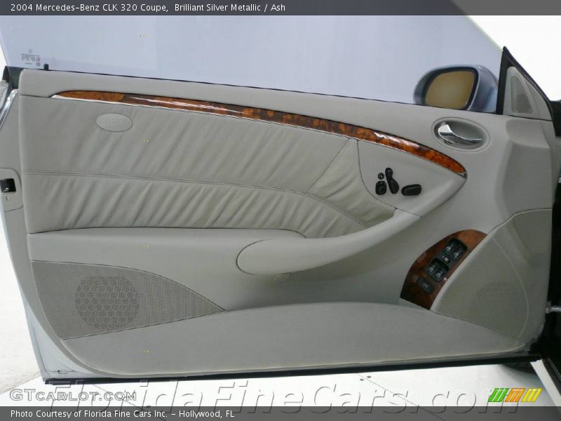 Brilliant Silver Metallic / Ash 2004 Mercedes-Benz CLK 320 Coupe