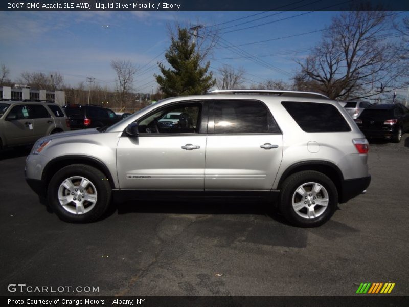Liquid Silver Metallic / Ebony 2007 GMC Acadia SLE AWD