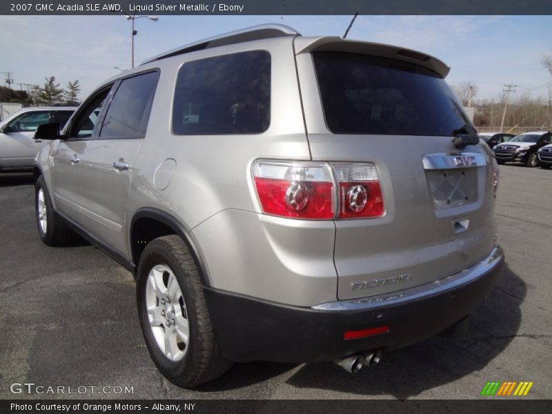 Liquid Silver Metallic / Ebony 2007 GMC Acadia SLE AWD