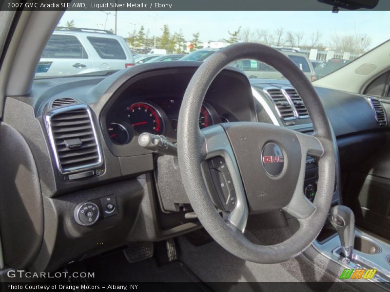 Liquid Silver Metallic / Ebony 2007 GMC Acadia SLE AWD