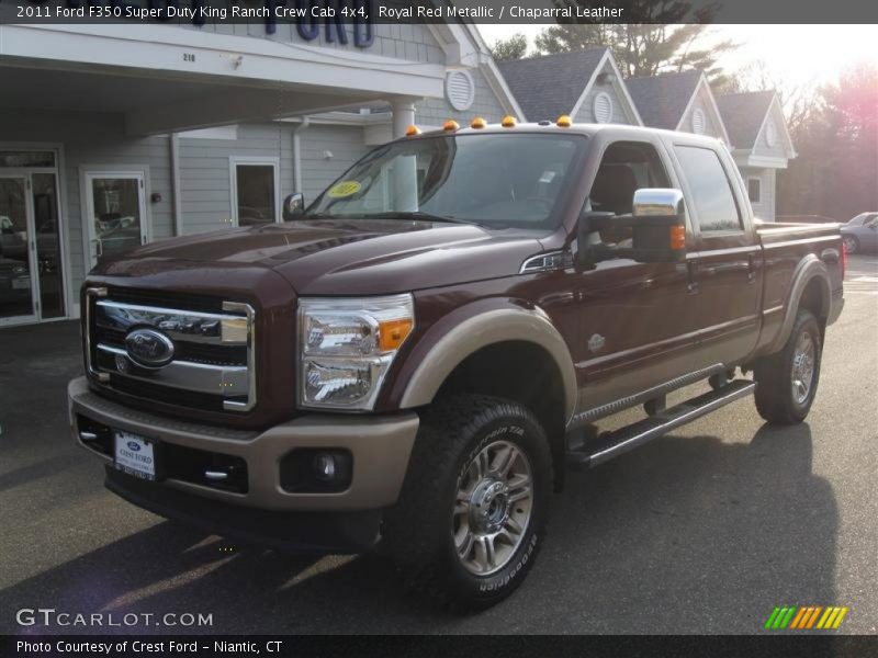 Royal Red Metallic / Chaparral Leather 2011 Ford F350 Super Duty King Ranch Crew Cab 4x4