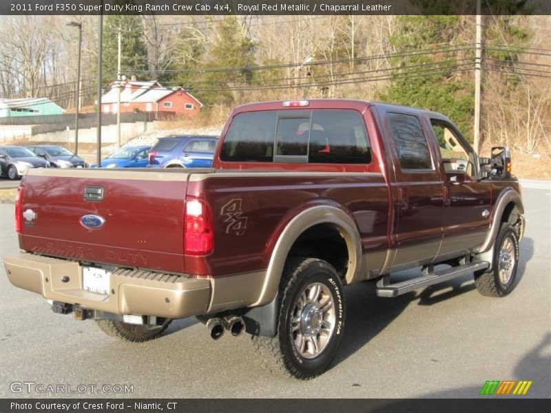 Royal Red Metallic / Chaparral Leather 2011 Ford F350 Super Duty King Ranch Crew Cab 4x4