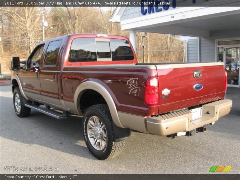 Royal Red Metallic / Chaparral Leather 2011 Ford F350 Super Duty King Ranch Crew Cab 4x4
