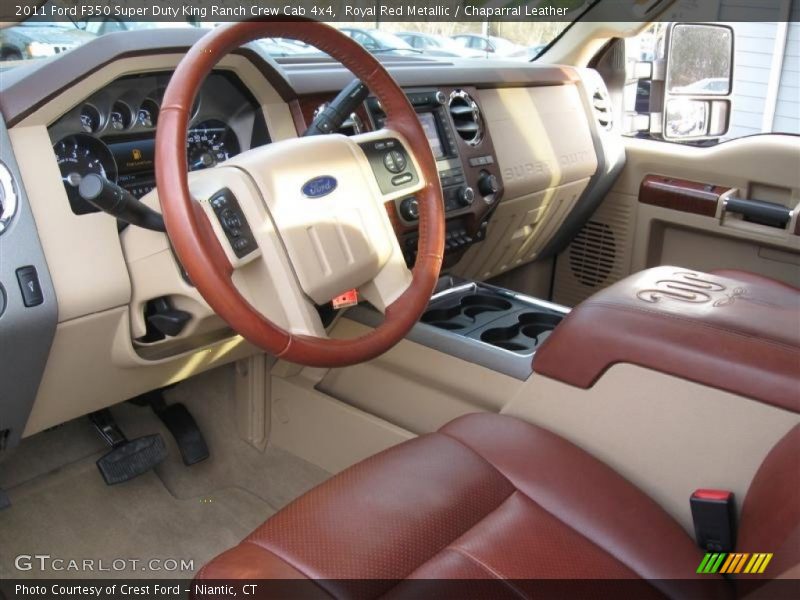 Chaparral Leather Interior - 2011 F350 Super Duty King Ranch Crew Cab 4x4 
