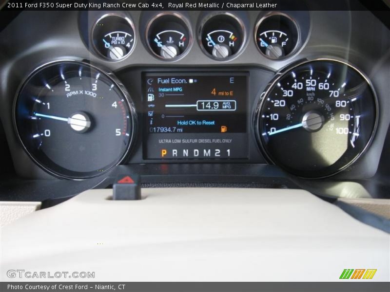  2011 F350 Super Duty King Ranch Crew Cab 4x4 King Ranch Crew Cab 4x4 Gauges