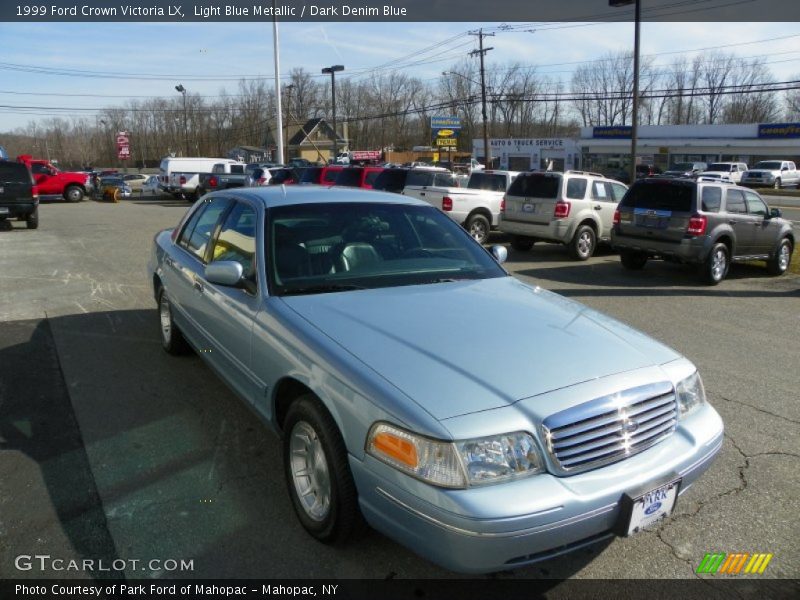 Light Blue Metallic / Dark Denim Blue 1999 Ford Crown Victoria LX