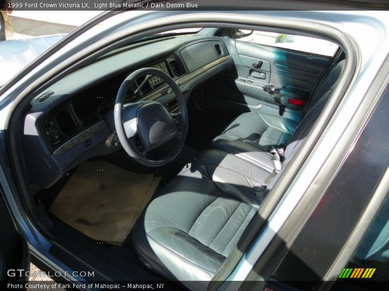 Light Blue Metallic / Dark Denim Blue 1999 Ford Crown Victoria LX