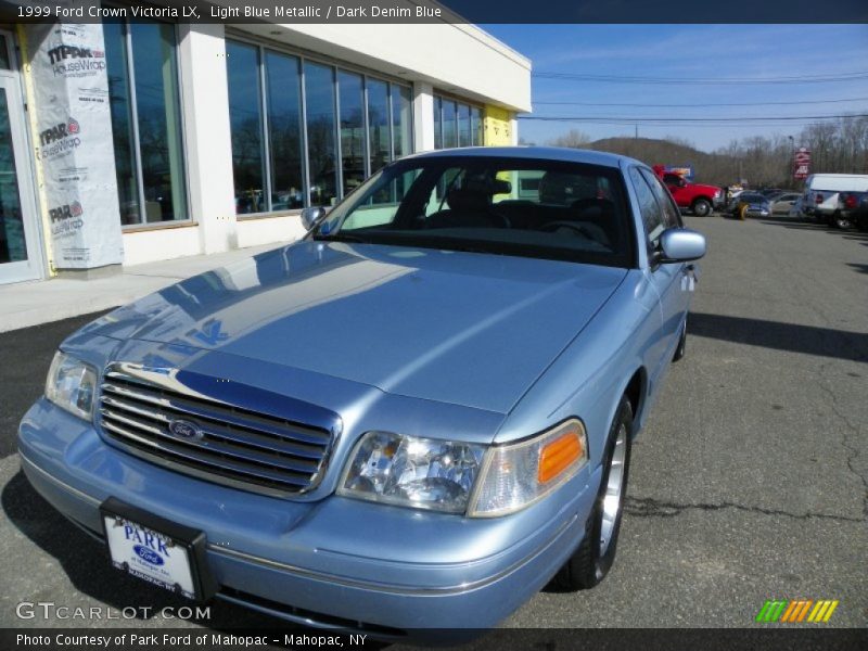Light Blue Metallic / Dark Denim Blue 1999 Ford Crown Victoria LX