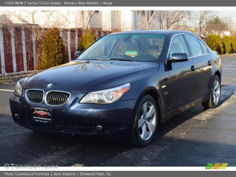 Monaco Blue Metallic / Beige 2006 BMW 5 Series 525xi Sedan