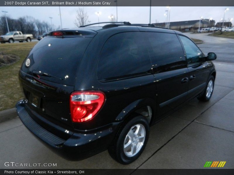 Brilliant Black / Medium Slate Gray 2007 Dodge Caravan SXT
