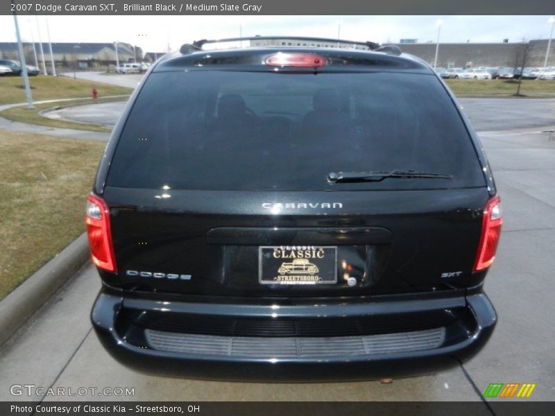 Brilliant Black / Medium Slate Gray 2007 Dodge Caravan SXT
