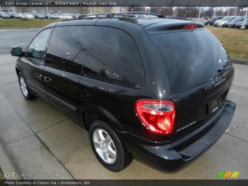 Brilliant Black / Medium Slate Gray 2007 Dodge Caravan SXT