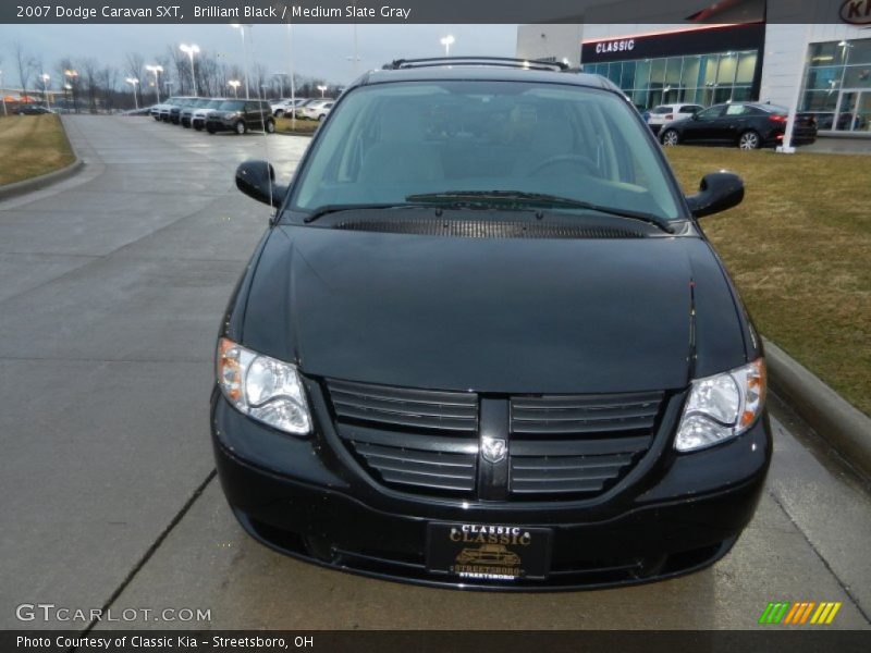 Brilliant Black / Medium Slate Gray 2007 Dodge Caravan SXT