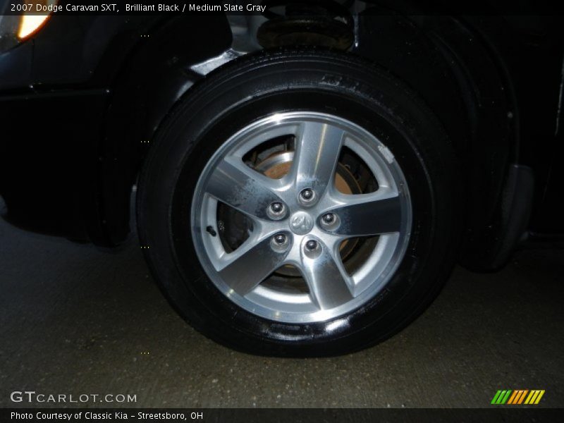 Brilliant Black / Medium Slate Gray 2007 Dodge Caravan SXT