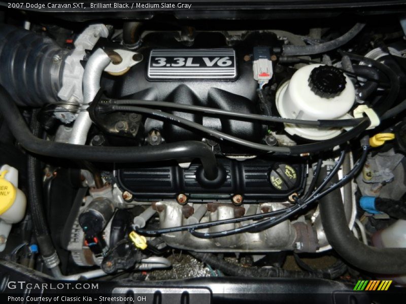 Brilliant Black / Medium Slate Gray 2007 Dodge Caravan SXT