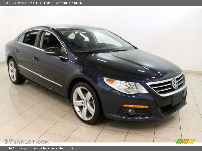 Night Blue Metallic / Black 2012 Volkswagen CC Lux