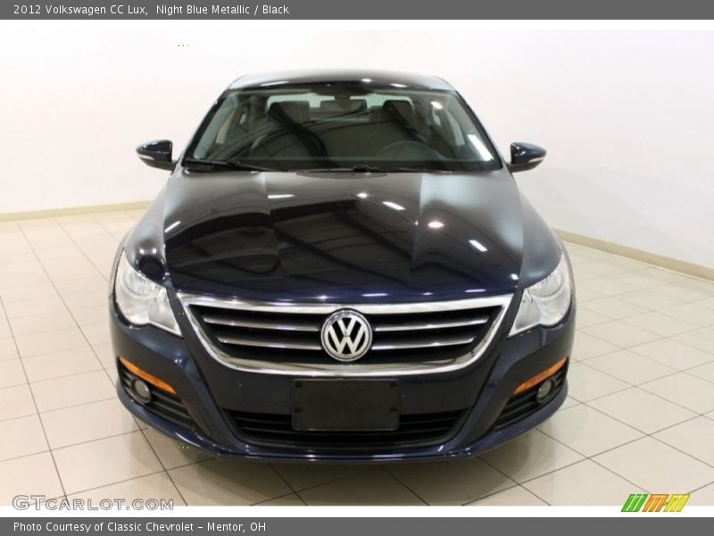 Night Blue Metallic / Black 2012 Volkswagen CC Lux