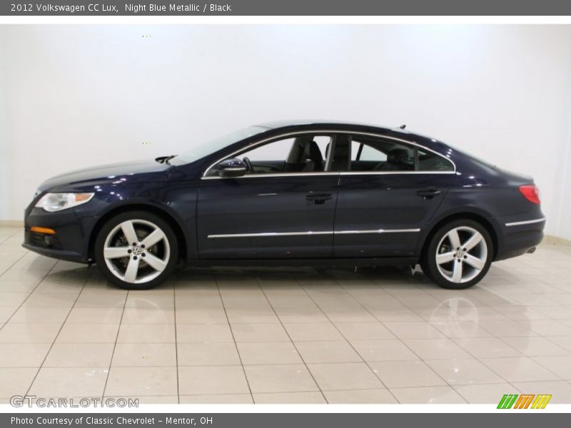 Night Blue Metallic / Black 2012 Volkswagen CC Lux
