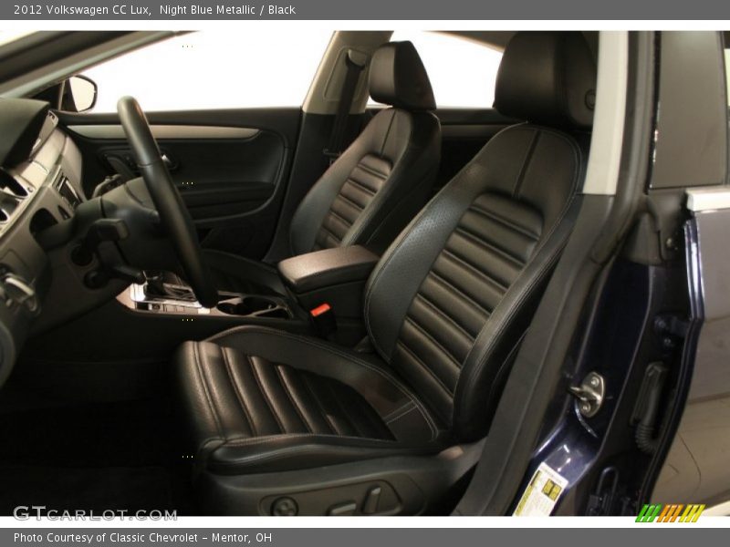Night Blue Metallic / Black 2012 Volkswagen CC Lux