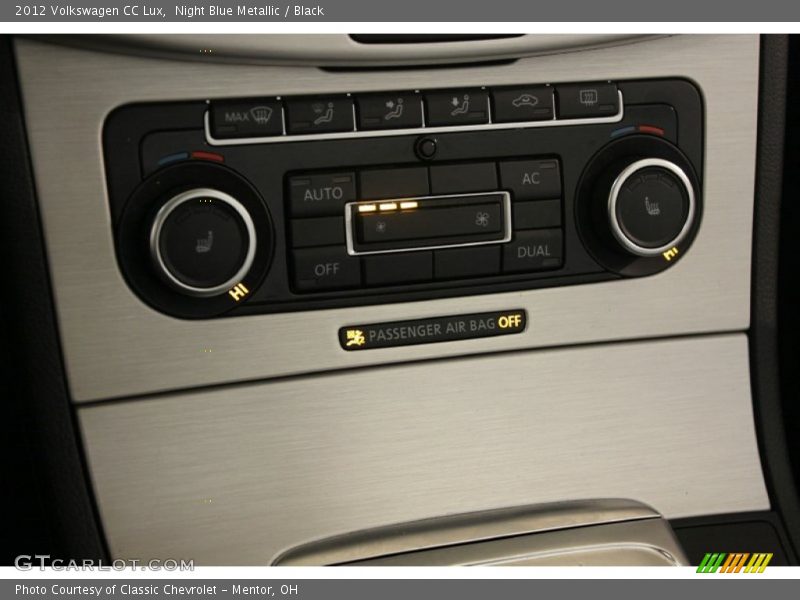 Night Blue Metallic / Black 2012 Volkswagen CC Lux