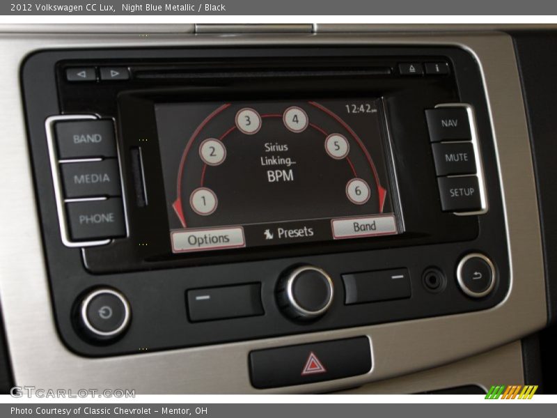 Night Blue Metallic / Black 2012 Volkswagen CC Lux