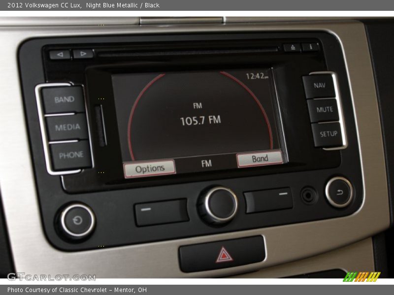 Night Blue Metallic / Black 2012 Volkswagen CC Lux