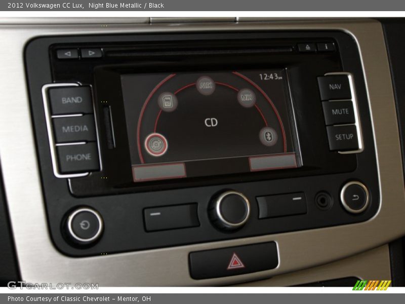 Night Blue Metallic / Black 2012 Volkswagen CC Lux
