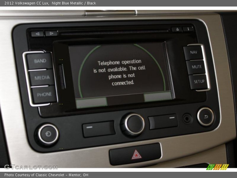 Night Blue Metallic / Black 2012 Volkswagen CC Lux