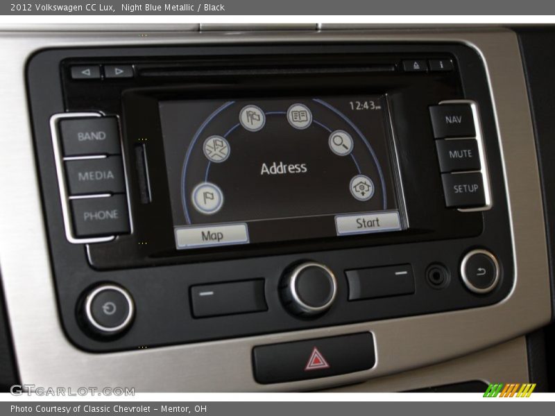 Night Blue Metallic / Black 2012 Volkswagen CC Lux