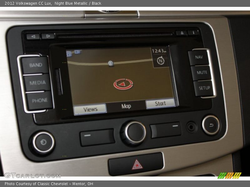 Night Blue Metallic / Black 2012 Volkswagen CC Lux