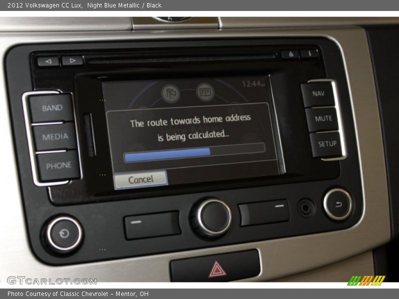 Night Blue Metallic / Black 2012 Volkswagen CC Lux
