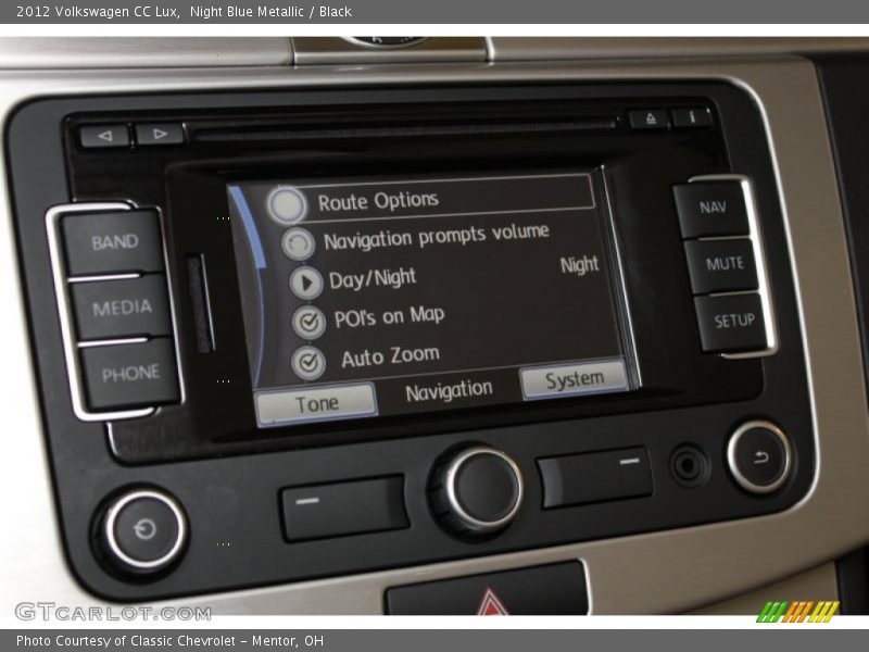 Night Blue Metallic / Black 2012 Volkswagen CC Lux