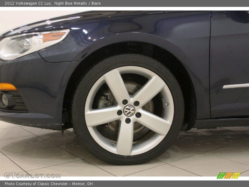 Night Blue Metallic / Black 2012 Volkswagen CC Lux
