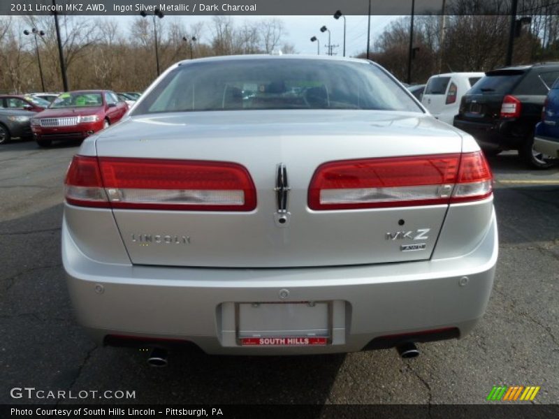 Ingot Silver Metallic / Dark Charcoal 2011 Lincoln MKZ AWD