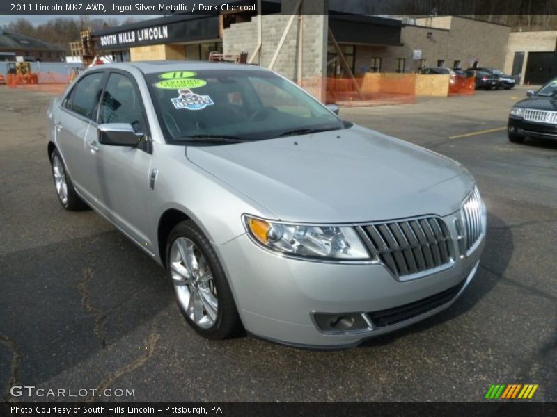 Ingot Silver Metallic / Dark Charcoal 2011 Lincoln MKZ AWD