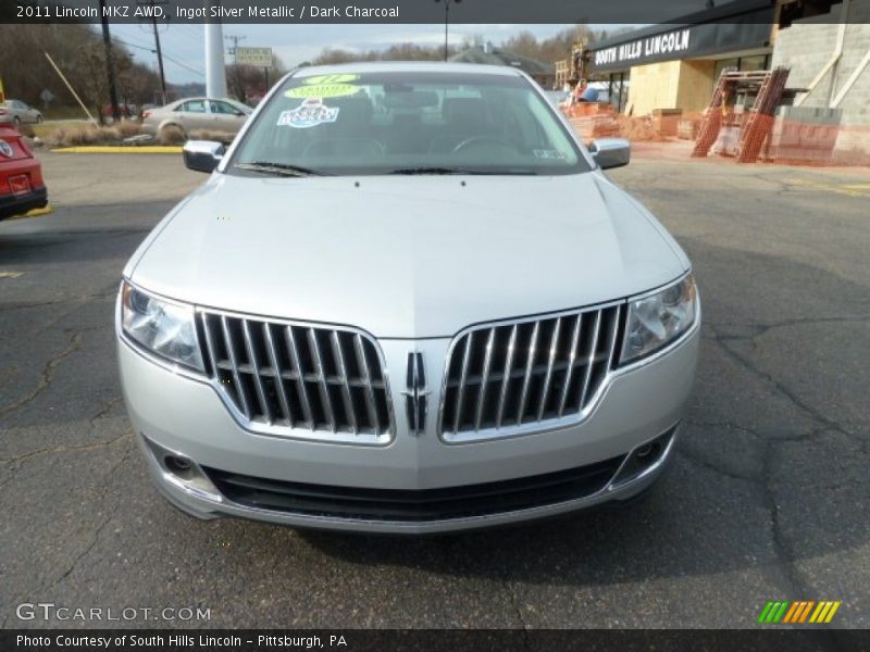 Ingot Silver Metallic / Dark Charcoal 2011 Lincoln MKZ AWD