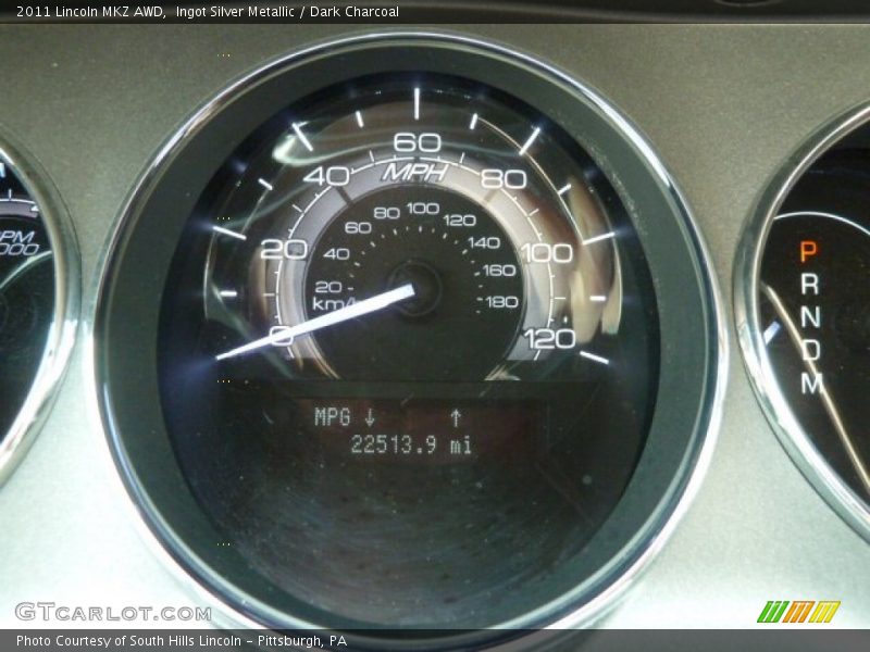 Ingot Silver Metallic / Dark Charcoal 2011 Lincoln MKZ AWD